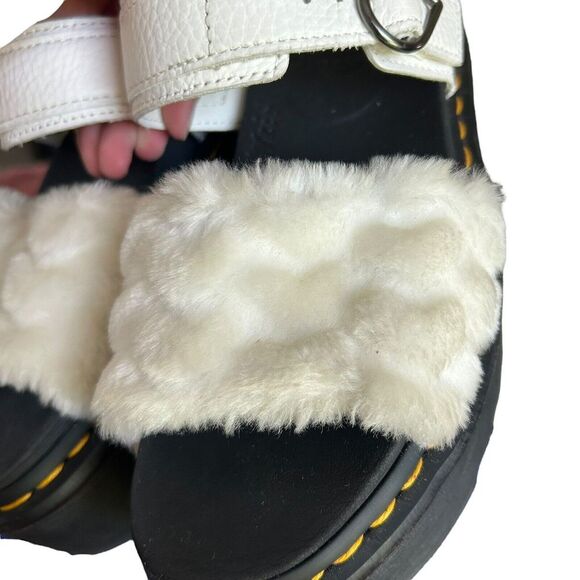 Dr Martens Voss Faux Fur Platform Sandals Chunky‎ Y2K Soft Grunge Pastel Grunge - Picture 7 of 9